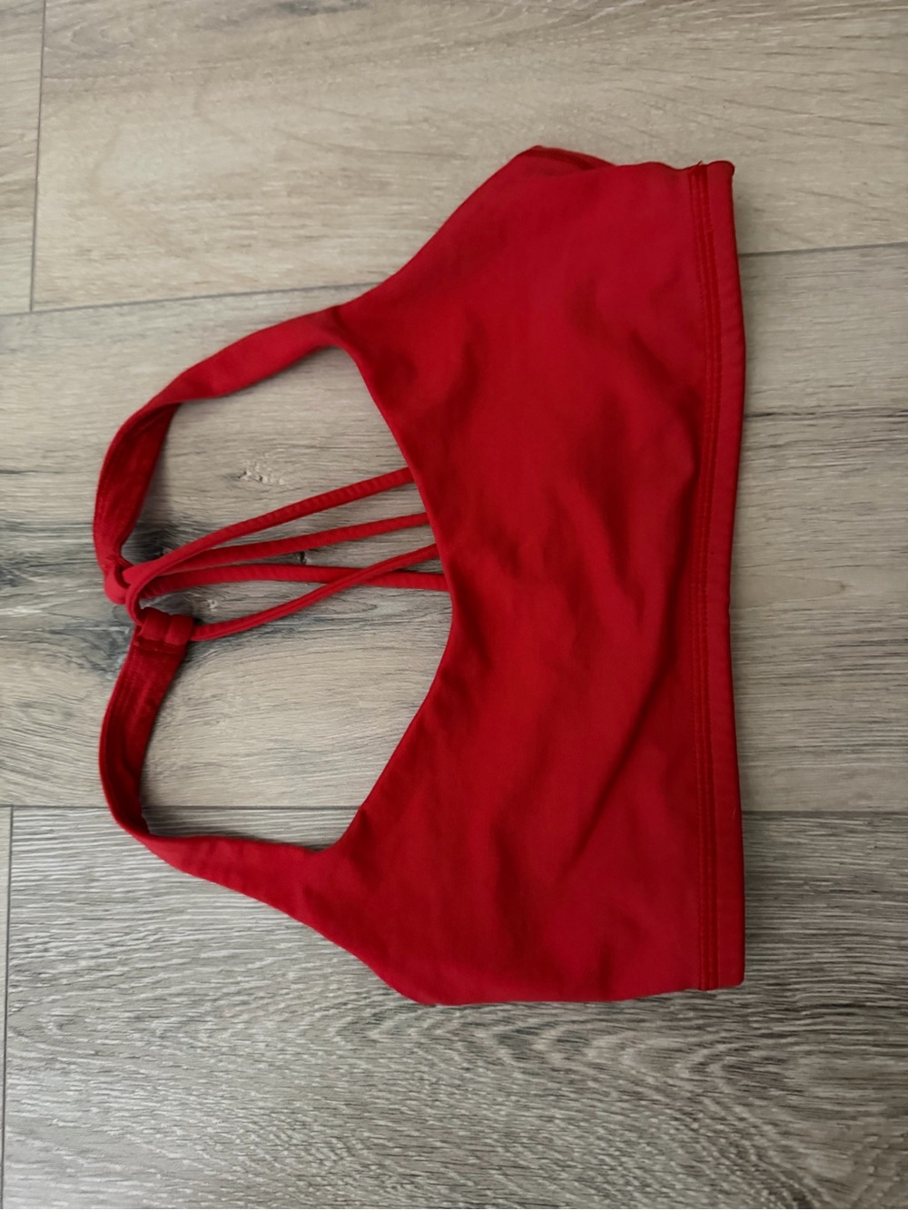 lululemon athletica Red Strappy Sports Bra